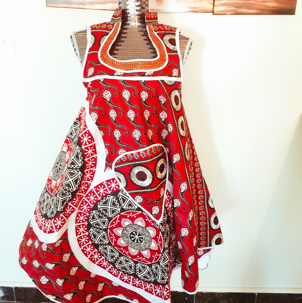 African print ,ankara, women dress, medium size,un